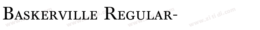 Baskerville Regular字体转换
